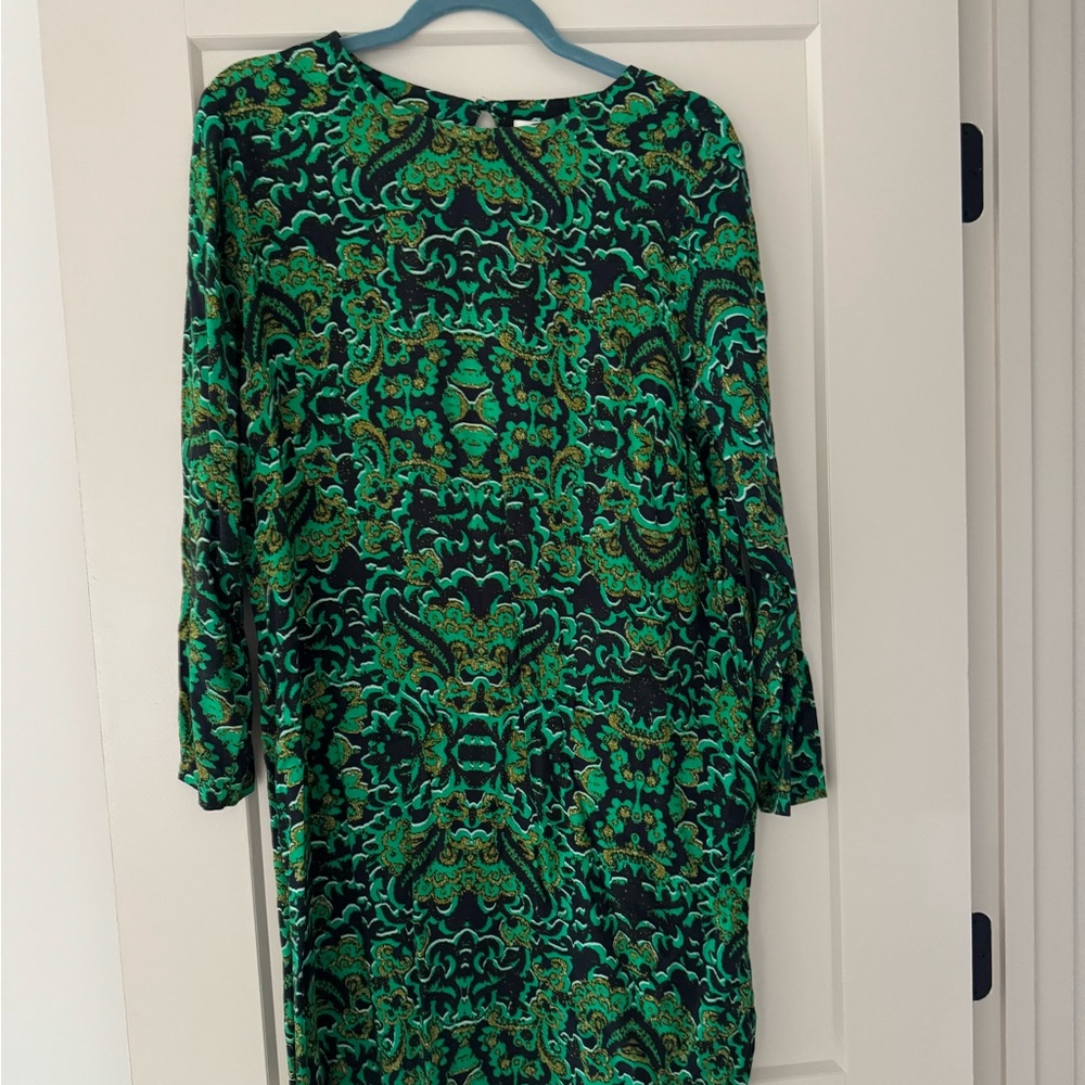 H&M Vibrant Green 3/4 Sleeve Dress
